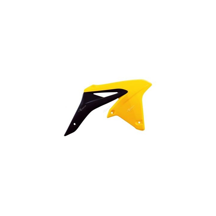 Ouïes de radiateur Racetech couleur origine (2016) jaune/noir Suzuki RM-Z250
