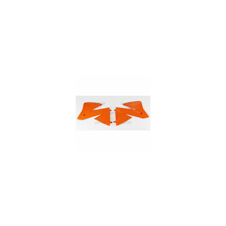Ouïes de radiateur UFO orange KTM EXC | Oxmoto