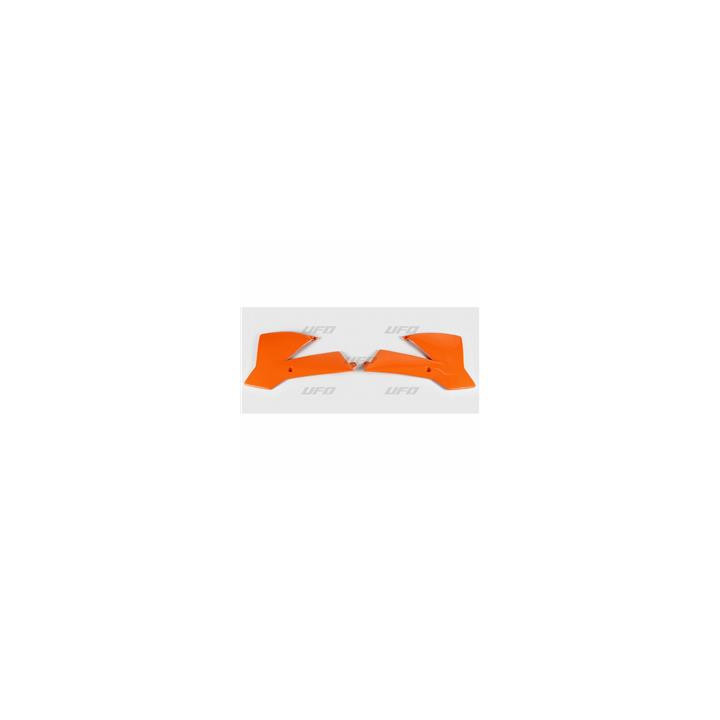 Ouïes de radiateur UFO orange KTM SX65 | Oxmoto