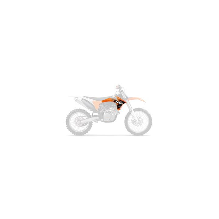 Ouïes de radiateur UFO orange KTM 1087360001 | Oxmoto
