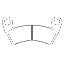 Plaquettes de frein CL BRAKES Quad métal fritté - 1229ATV1