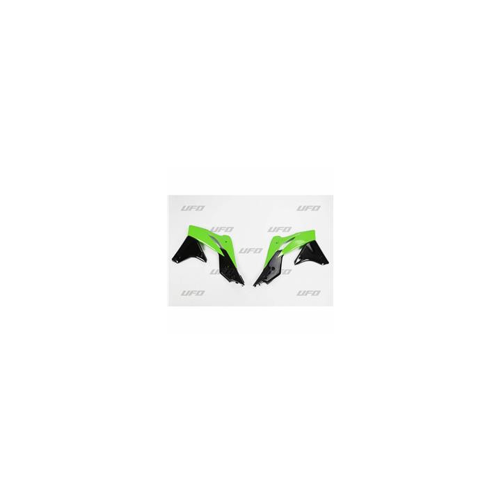 Ouïes de radiateur UFO couleur origine 2013 vert/noir Kawasaki KX250F