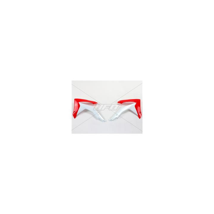 Ouïes de radiateur UFO rouge/blanc Honda CRF250R/450R