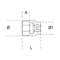 Douille 6 pans 3/4" Beta - 36mm | Oxmoto