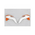 Ouïes de radiateur UFO couleur origine 2015 orange/blanc KTM sx85