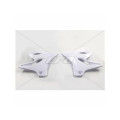 Ouïes de radiateur UFO blanc Yamaha yz125/250 | Oxmoto