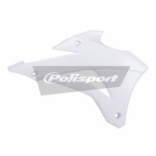 Ouïes de radiateur Polisport blanc Kawasaki KX85/KX100