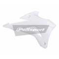 Ouïes de radiateur Polisport blanc Kawasaki KX85/KX100