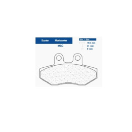 Plaquettes de frein CL BRAKES Maxi Scooter métal fritté - 3077MSC