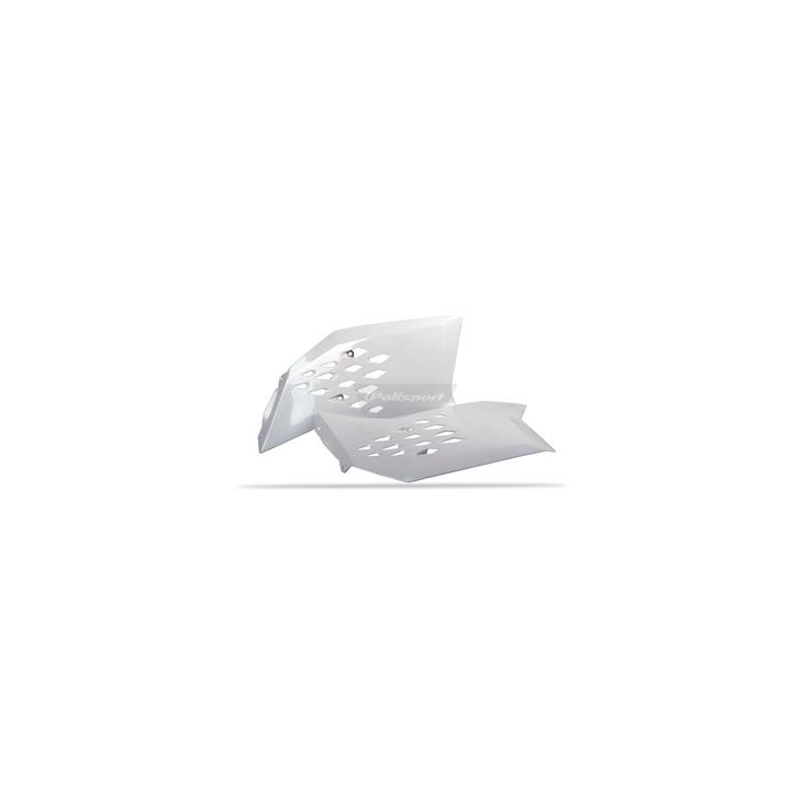 Ouïes de radiateur Polisport blanc KTM 1086348003 | Oxmoto
