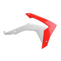 Ouïes de radiateur Polisport couleur origine rouge/blanc Honda CRF250R/CRF450R