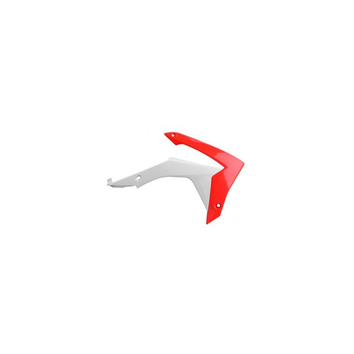 Ouïes de radiateur Polisport couleur origine rouge/blanc Honda CRF250R/CRF450R