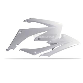 Ouïes de radiateur Polisport blanc Honda crf250r/crf450r