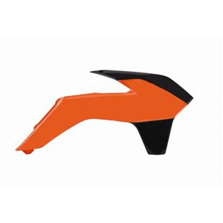 Ouïes de radiateur Polisport couleur origine 13-14 orange/noir KTM sx85