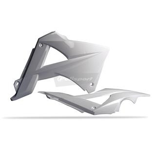 Ouïes de radiateur Polisport blanc Gas Gas | Oxmoto