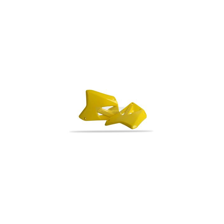 Ouïes de radiateur Polisport jaune Suzuki RM125/RM250