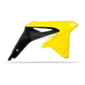 Ouïes de radiateur Polisport couleur origine 09-15 noir/jaune Suzuki RM-Z450