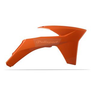 Ouïes de radiateur Polisport orange KTM 1086352002 | Oxmoto
