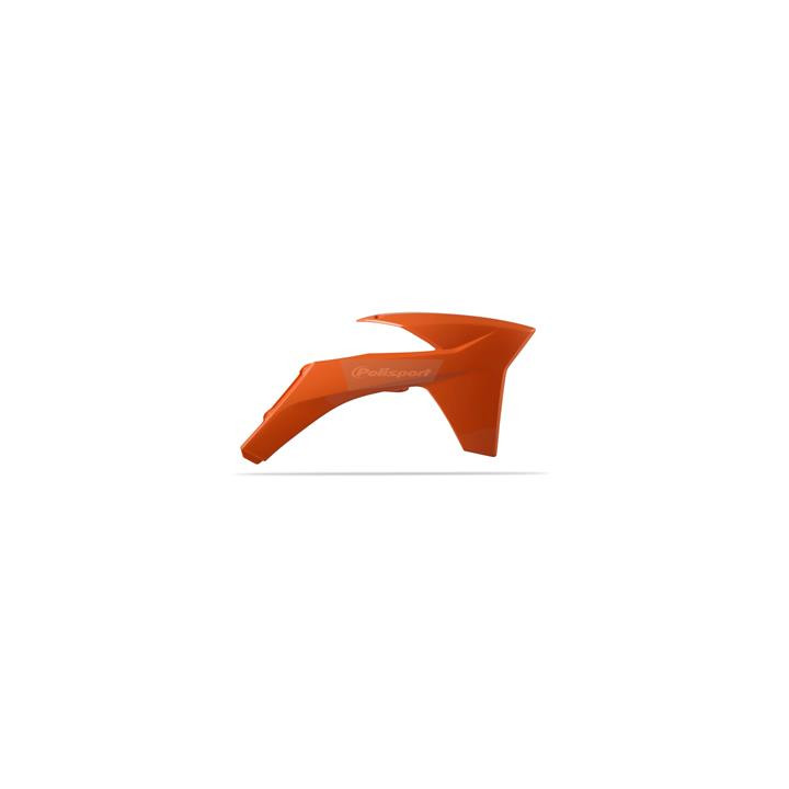 Ouïes de radiateur Polisport orange KTM 1086352002 | Oxmoto