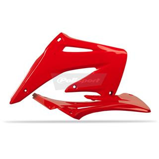 Ouïes de radiateur Polisport rouge Honda crf450r | Oxmoto