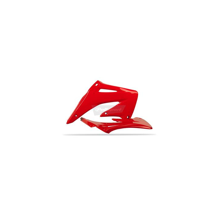 Ouïes de radiateur Polisport rouge Honda crf450r | Oxmoto