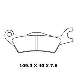 Plaquettes de frein CL BRAKES route métal fritté - 1258XBK5