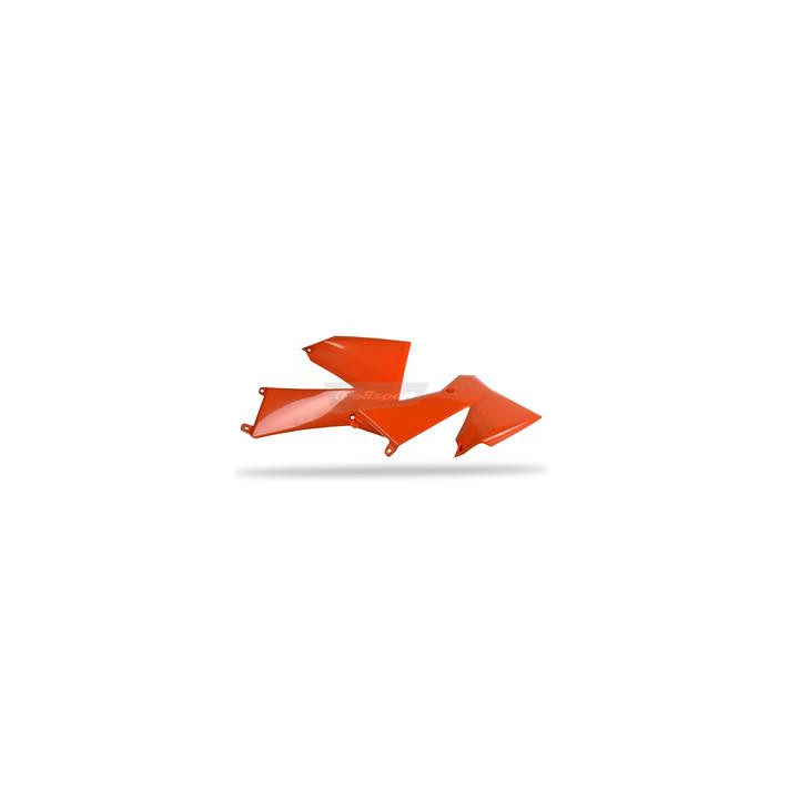Ouïes de radiateur Polisport orange KTM sx85 | Oxmoto