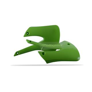 Ouïes de radiateur Polisport vert Kawasaki kx85/kx100