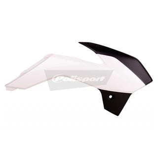 Ouïes de radiateur Polisport noir/blanc KTM sx85 | Oxmoto