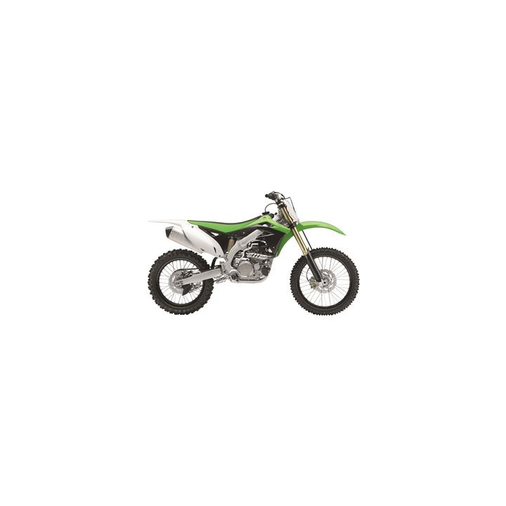 Ouïes de radiateur Polisport couleur origine vert/noir Kawasaki KX450F