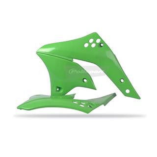 Ouïes de radiateur Polisport vert Kawasaki KX250F | Oxmoto