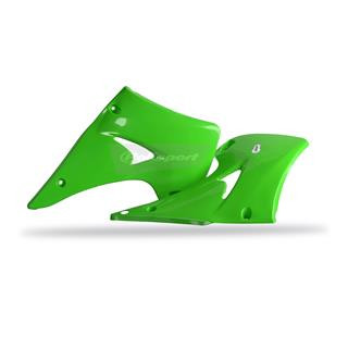 Ouïes de radiateur Polisport vert Kawasaki KX125/KX250
