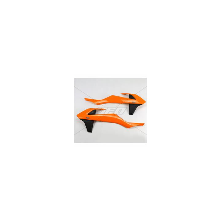 Ouïes de radiateur UFO couleur origine 2016 orange/noir KTM