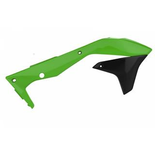 Ouïes de radiateur Polisport couleur origine 16 vert/noir Kawasaki kx450f
