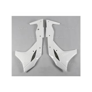 Ouïes de radiateur UFO blanc Kawasaki KX250F | Oxmoto