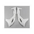Ouïes de radiateur UFO blanc Kawasaki KX250F | Oxmoto