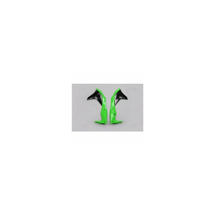 Ouïes de radiateur UFO couleur origine 2017 vert/noir Kawasaki kx250f