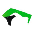 Ouïes de radiateur Racetech vert fluo Kawasaki kx250f