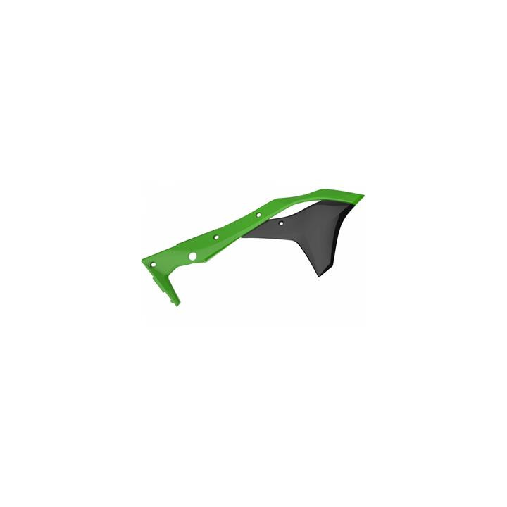 Ouïes de radiateur Polisport couleur origine 17 vert/noir Kawasaki KX250F