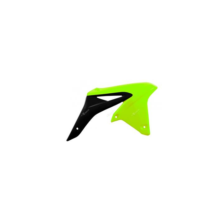 Ouïes de radiateur Racetech jaune fluo/noir Suzuki RM-Z250