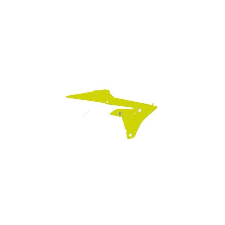 Ouïes inférieures de radiateur Racetech jaune fluo Yamaha