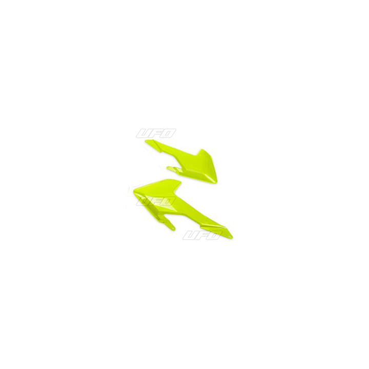 Ouïes de radiateur UFO jaune fluo Husqvarna tc-fc | Oxmoto