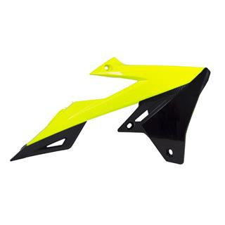 Ouïes de radiateur Racetech jaune fluo/noir Suzuki rm-z450