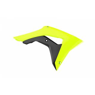 Ouïes de radiateur Polisport jaune fluo Honda CRF450R