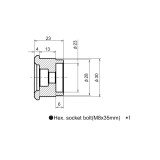Adaptateur de rétroviseur embouts de guidon DAYTONA 89444