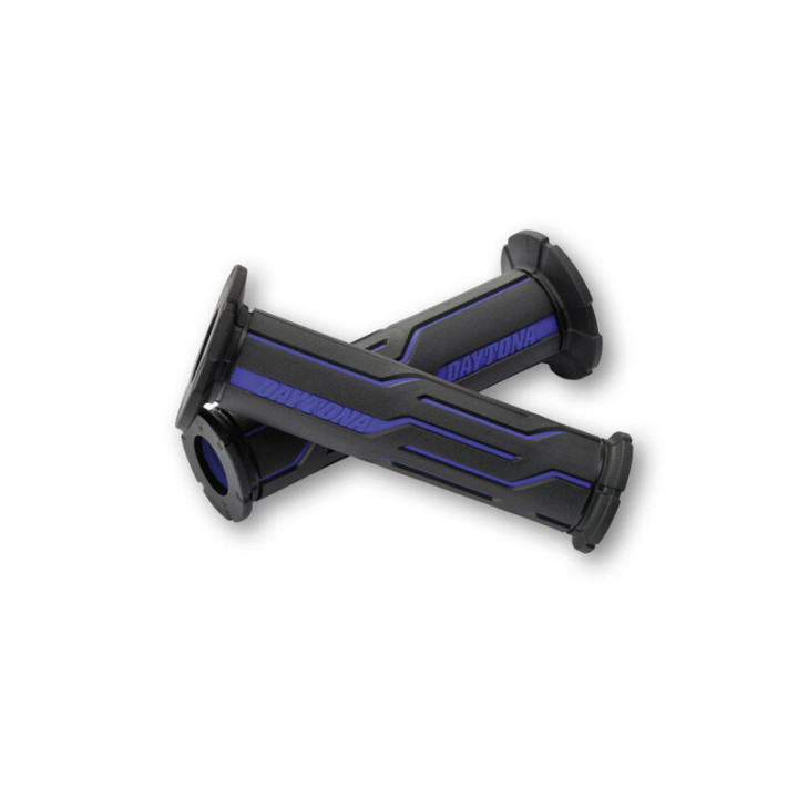 DAYTONA Grips GGD-LINE, Blue, 7/8, Open End | Oxmoto