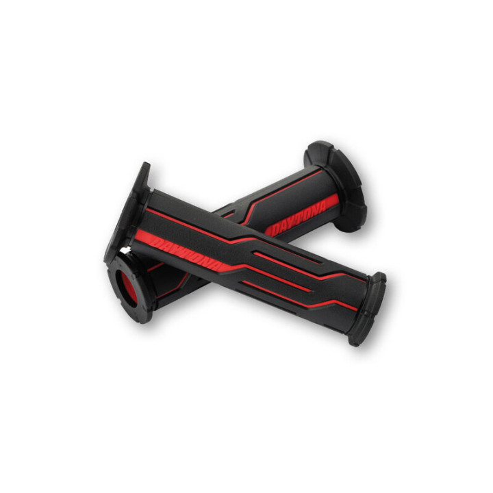 DAYTONA Grips GGD-LINE, Red, 7/8, Open End | Oxmoto