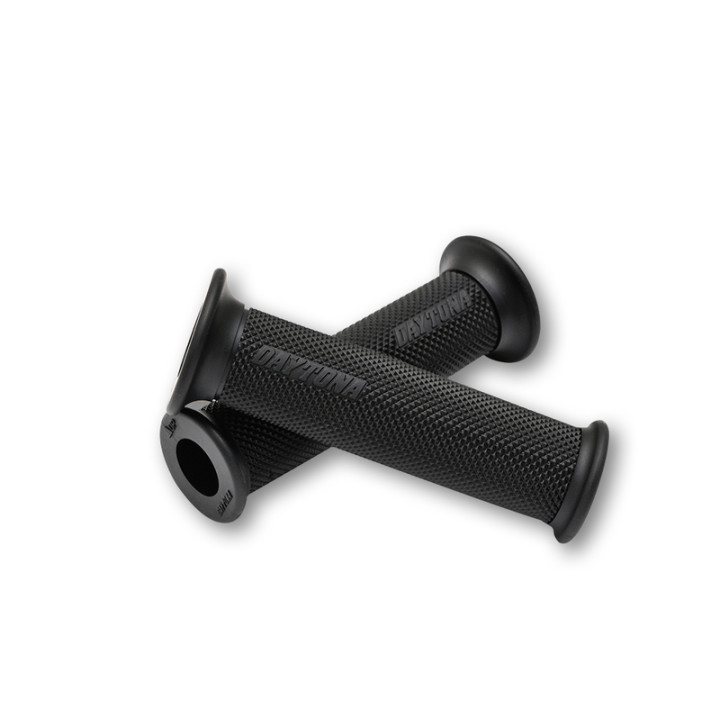 DAYTONA Grips GGD-BASE, Black, 7/8, Open End | Oxmoto