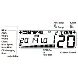 Compteur de vitesse multifonction DAYTONA Asura | Oxmoto