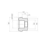 Adaptateur de rétroviseur embouts de guidon DAYTONA 80863